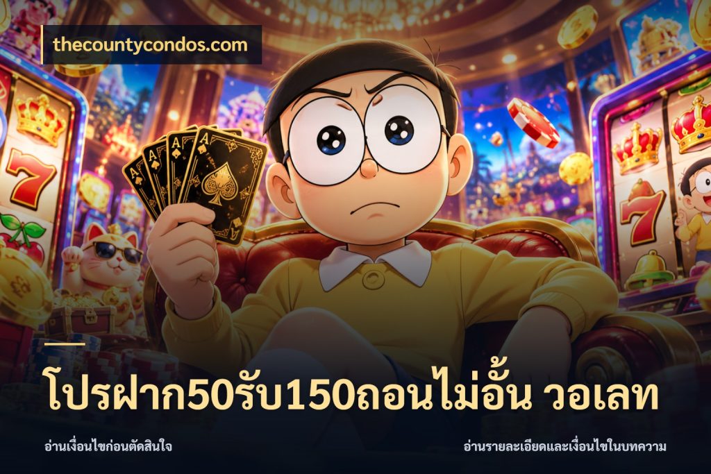 โปรฝาก50รับ150ถอนไม่อั้น วอเลท สีสันของโปรฝากและยอดรับ ในมุม thecountycondos.com