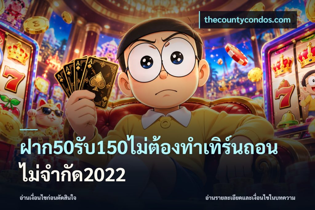 ฝาก50รับ150ไม่ต้องทําเทิร์นถอนไม่จํากัด2022
