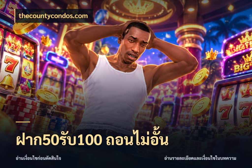 ฝาก50รับ100 ถอนไม่อั้น เครดิตกับรูปแบบโปรที่ตรงใจ ในมุม thecountycondos.com