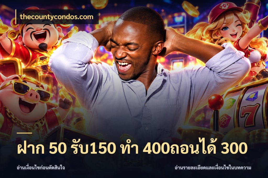 ฝาก 50 รับ150 ทํา 400ถอนได้ 300 โปรยอดรับที่สายเกมสนใจ กับ thecountycondos.com