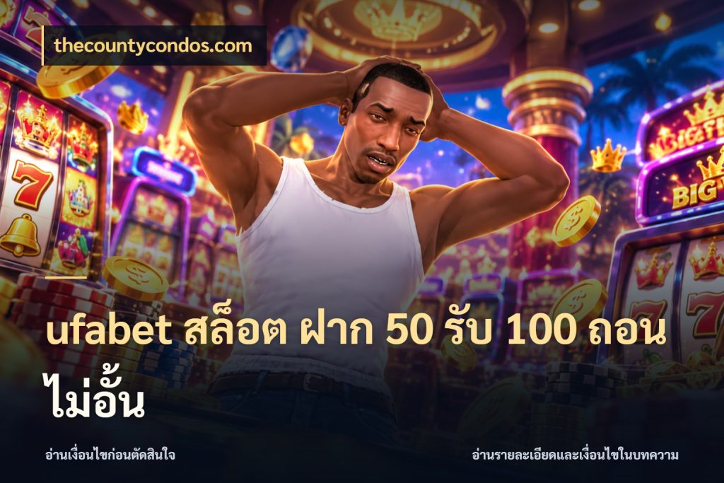 ufabet สล็อต ฝาก 50 รับ 100 ถอนไม่อั้น เปิดมุมโปรให้เข้ากับเกมแนวโปรด สไตล์ thecountycondos.com
